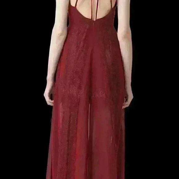 Lavina Chiffon & Lace Maxi Dress-Size(L) - Picture 5 of 6